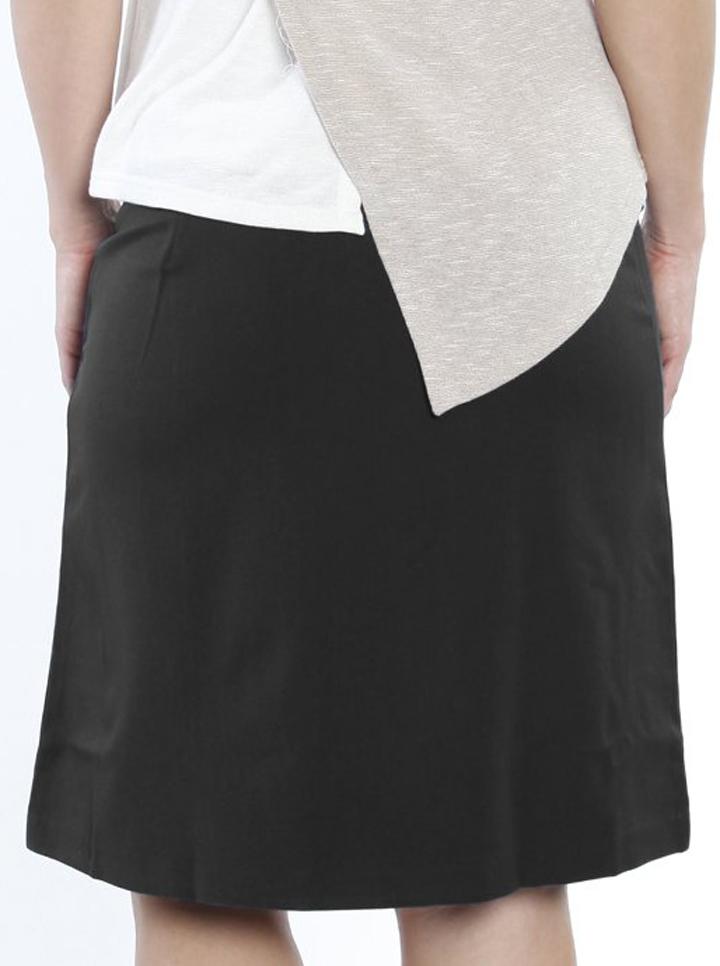 Maternity Work Skirt in A Line Style Black