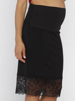 Angel Maternity Black Skirt with Lace Details (10088240838)