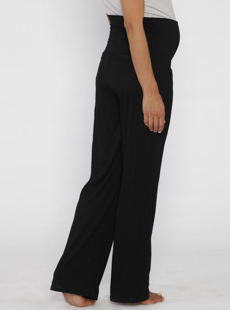 Angel Maternity Soft Luxe Lounge Pants in Black