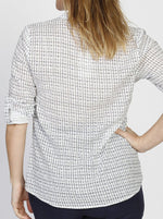 Maternity Roll Up Long Sleeve Shirt - Checker Print