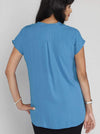 Relax Fit Short Sleeve Blouse - Light Blue - Angel Maternity - Maternity clothes - shop online