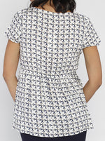 Maternity Relax Fit Summer Smock Top - Print