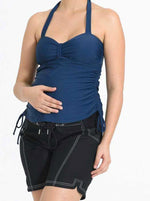 Maternity Board Short in Black with contrast stitches - Angel Maternity - Maternity clothes - shop online