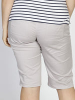 Cotton maternity shorts in Light Grey