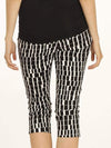 Cotton Maternity Cropped Pants in Black & White - Angel Maternity - Maternity clothes - shop online