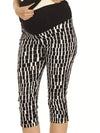 Cotton Maternity Cropped Pants in Black & White - Angel Maternity - Maternity clothes - shop online