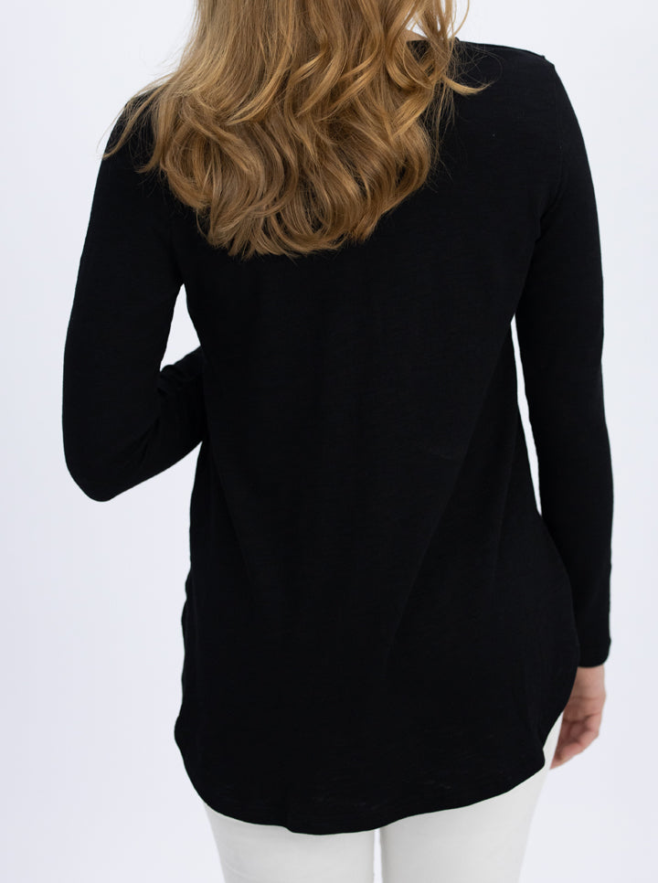 Maternity Long Sleeve Zip Front Work Blouse