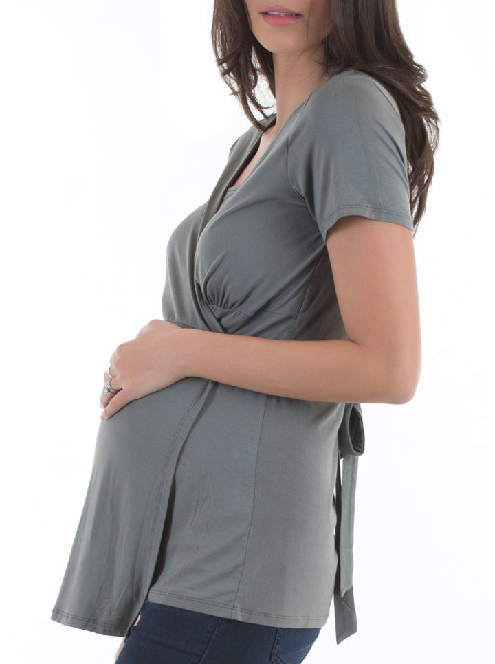 Maternity/ Nursing Comfortable Wrap Top
