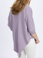 Maternity Loose Fit Oversize Tee - Purple - Angel Maternity - Maternity clothes - shop online (4696035459175)