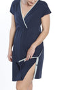 Hospital Birthing Gown/Night Dress with Nursing Access - Dark Navy