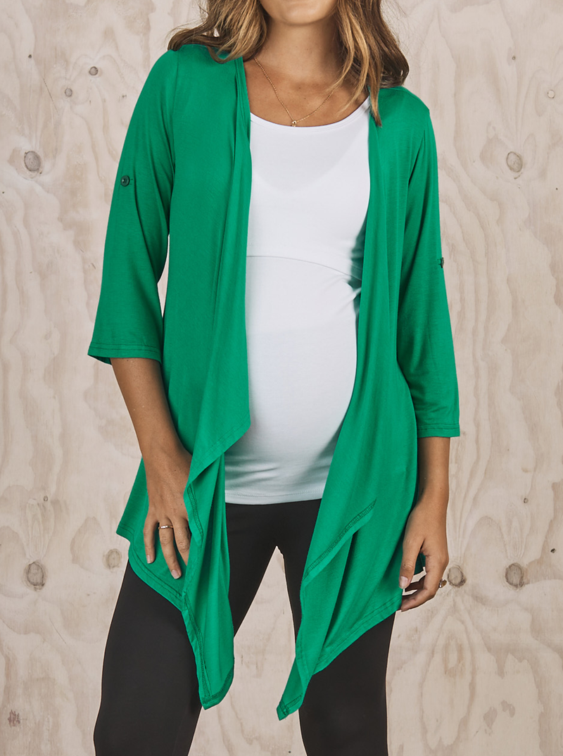 Maternity Nursing Cardigan in Green